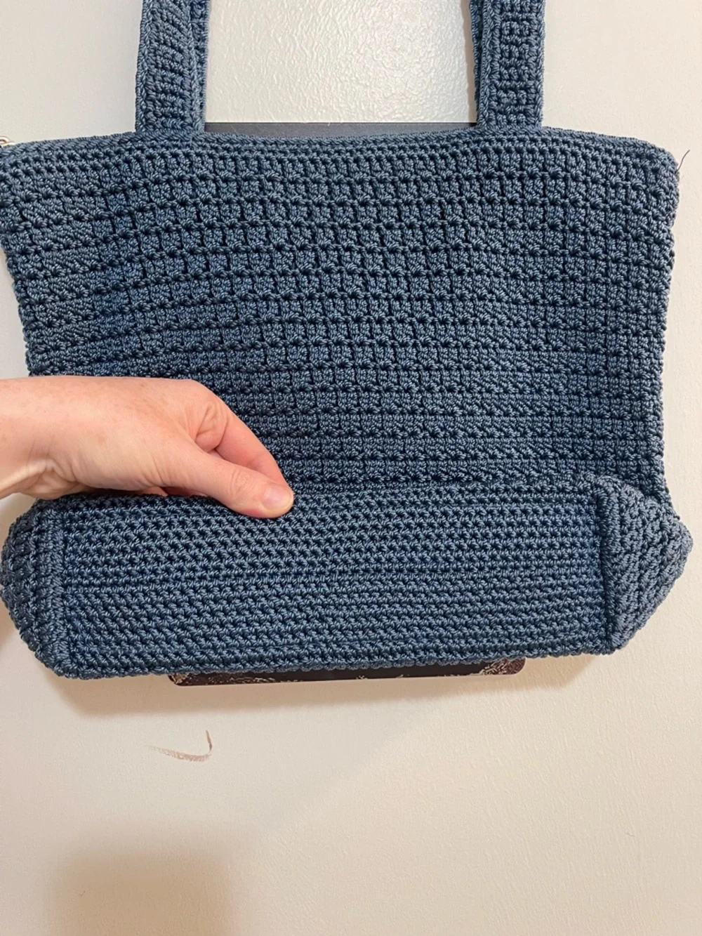 The Sak Blue Crochet Shoulder Bag